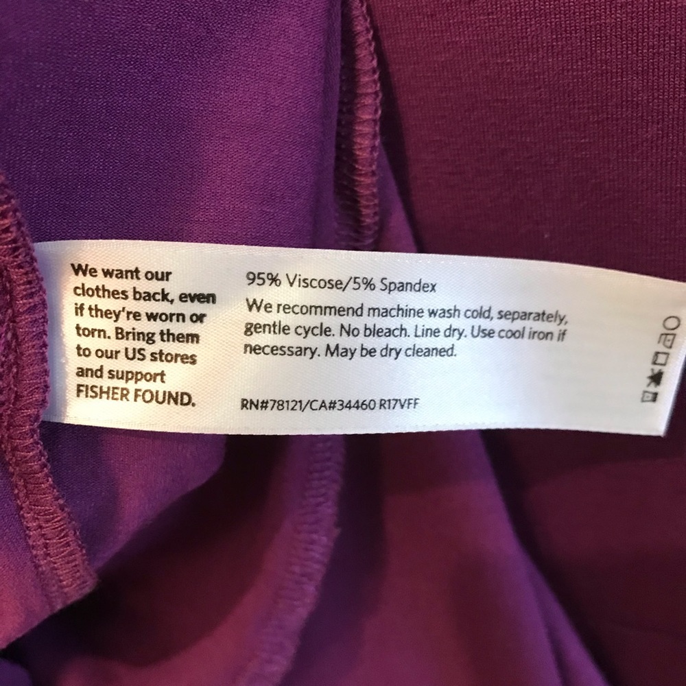 Eileen Fisher light weight viscose Jersey dress - Picture 5 of 5